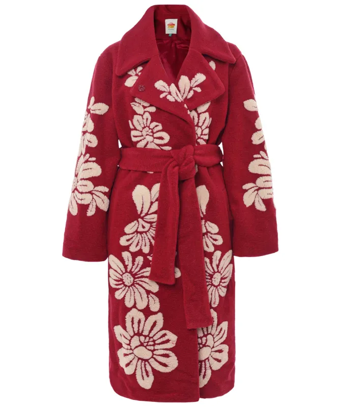 FARM Rio Bold Flowers Long Coat