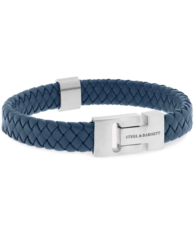 Steel and Barnett Harrison Leather Bracelet