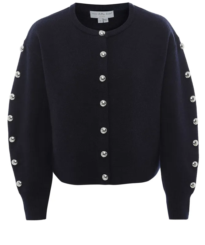 Never Fully Dressed Studded Knit Cardigan