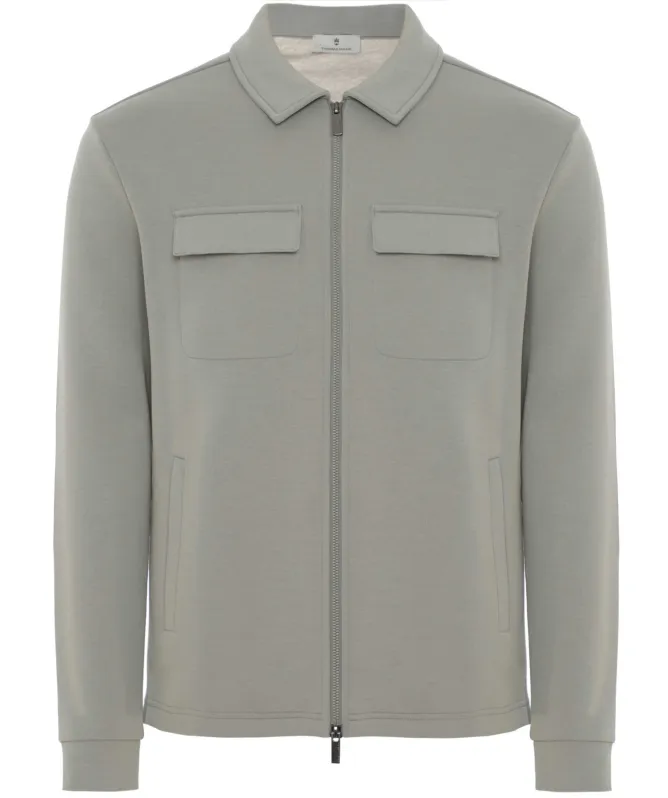 Thomas Maine Collared Full Zipper Sweatshirt