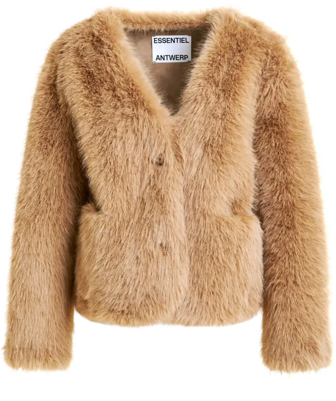 Essentiel Antwerp Ijacket Faux Fur Jacket