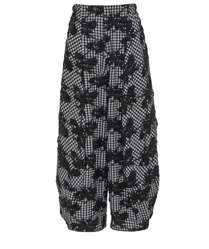 Thanny Gingham Cropped Trousers