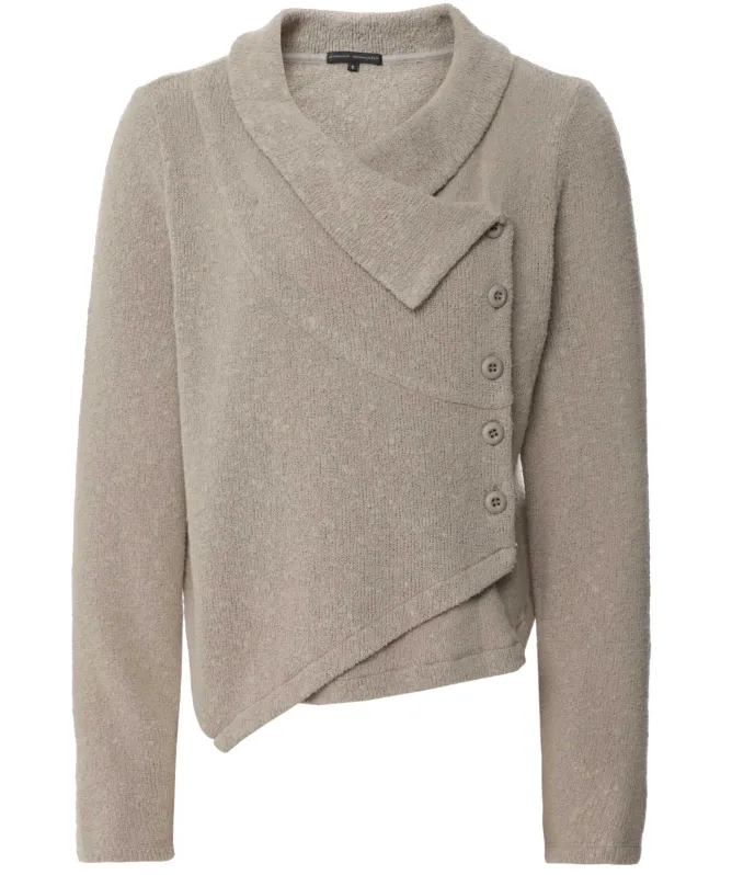 Lurdes Bergada Asymmetric Button Cardigan