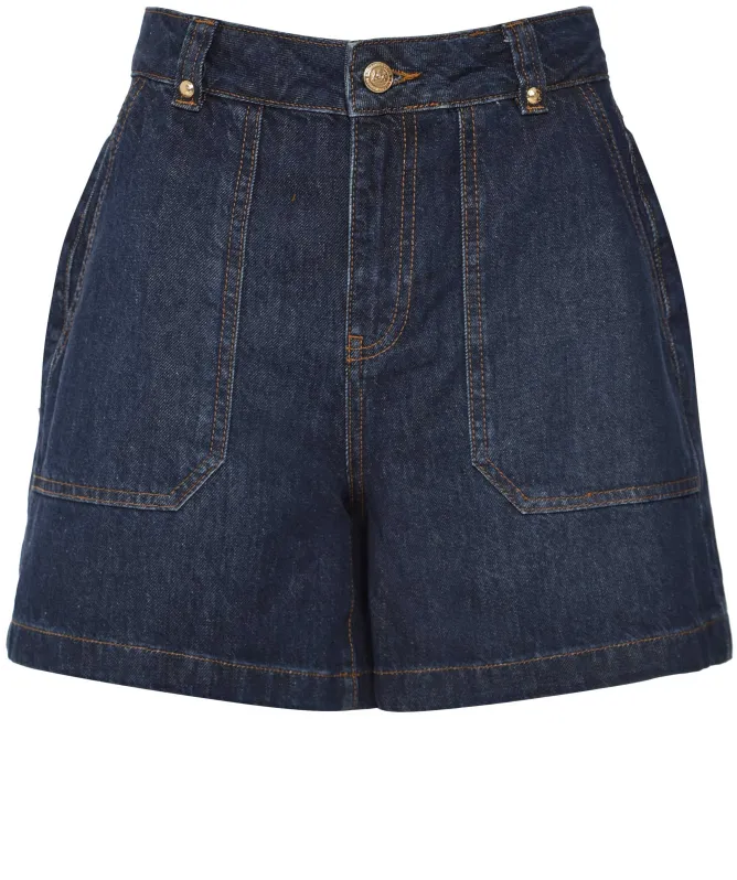 Holland Cooper Utility Denim Shorts