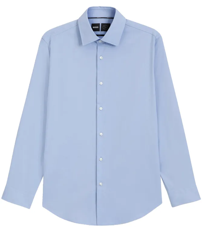 BOSS Slim-Fit Performance-Stretch Twill Shirt
