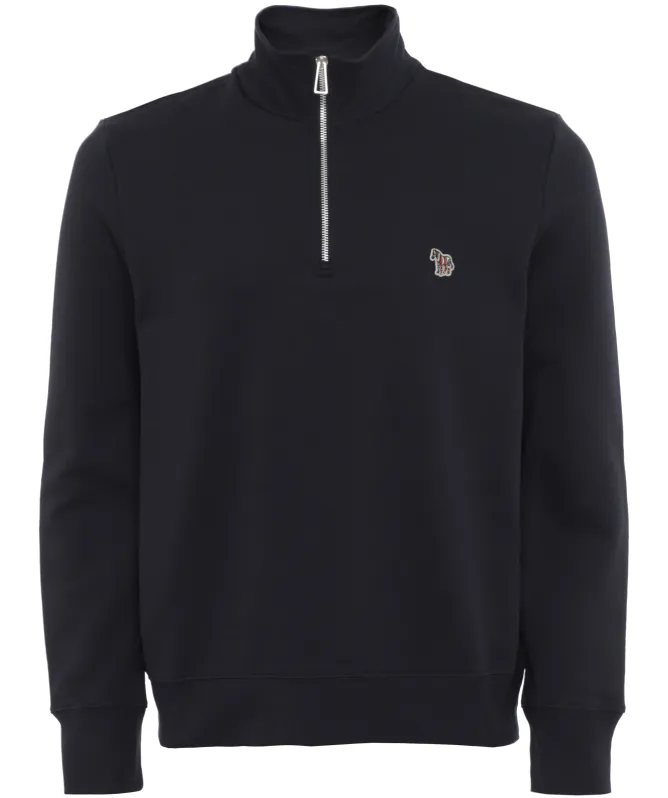 Paul Smith Zebra Logo Quarter Zipper Sweatshirt