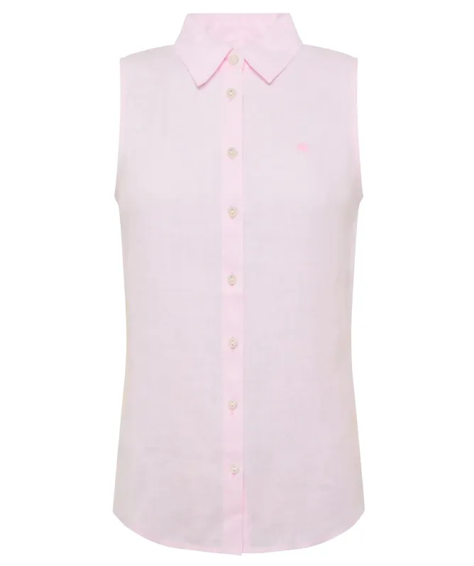 Holland Cooper Sleeveless Amalfi Linen Shirt