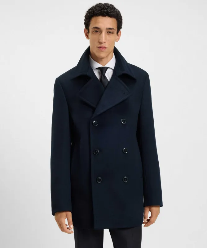 BOSS Wool Cashmere H-Hyde Peacoat