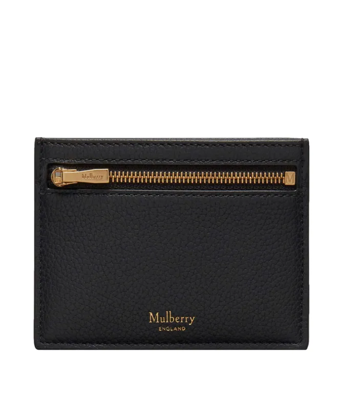 Mulberry Zipped Credit Card Slip