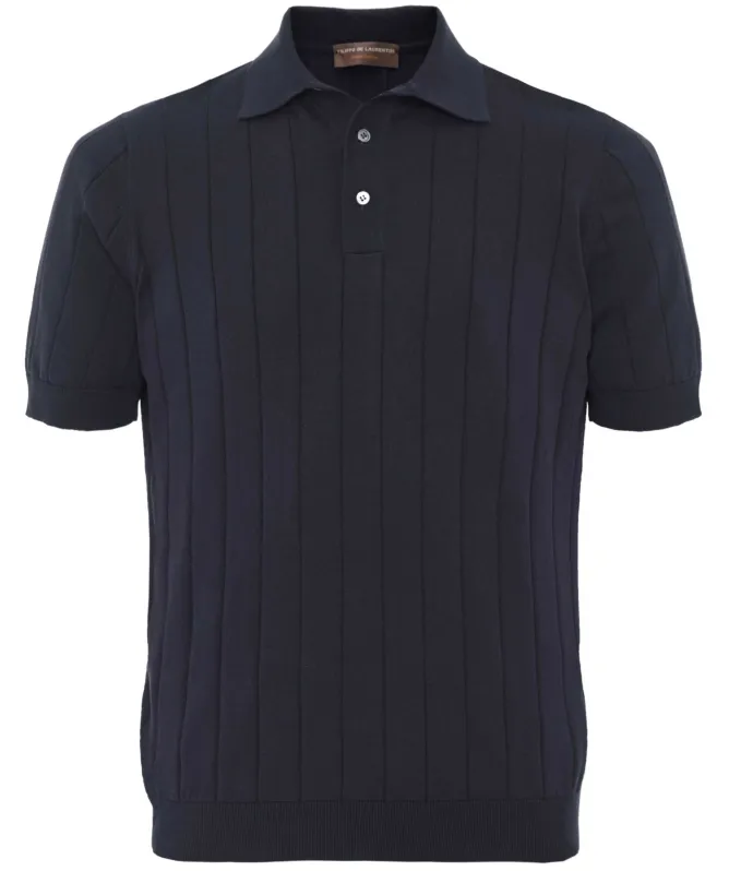 Filippo De Laurentiis Ribbed Knitted Polo