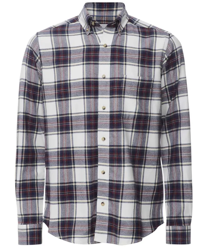 Eton Contemporary Fit Plaid Flannel Shirt