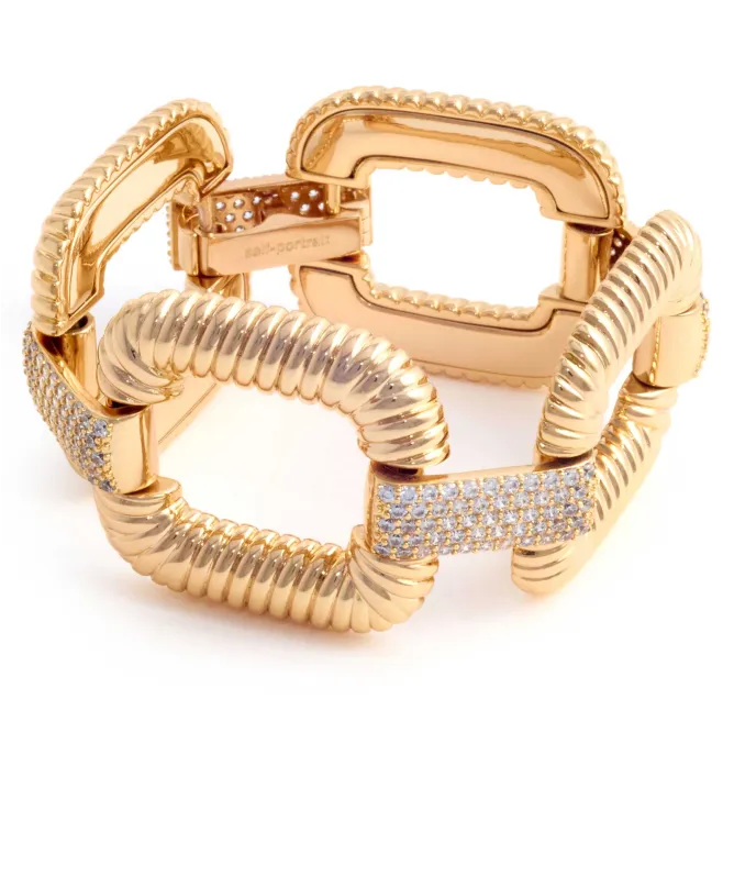 Self-Portrait Gold Knocker Bracelet