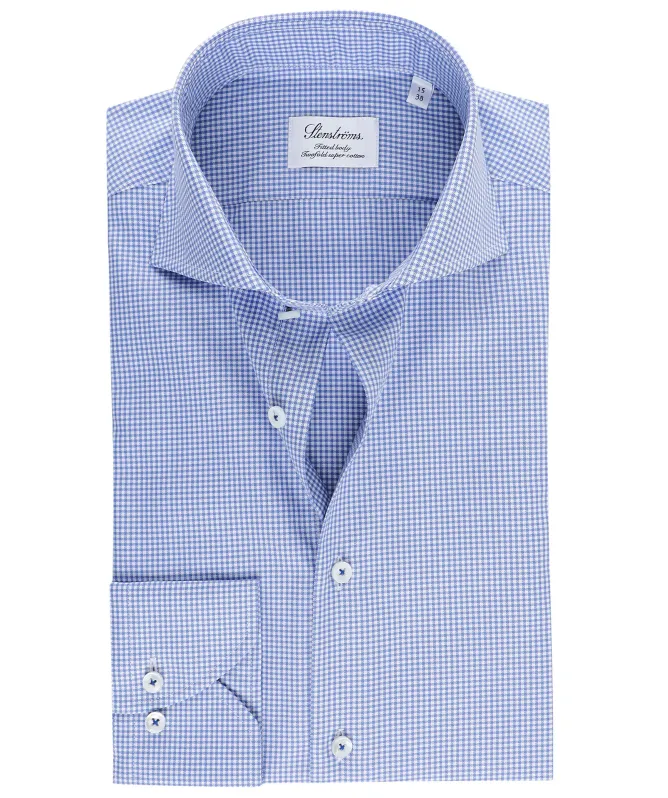 Stenstroms Fitted Body Gingham Shirt