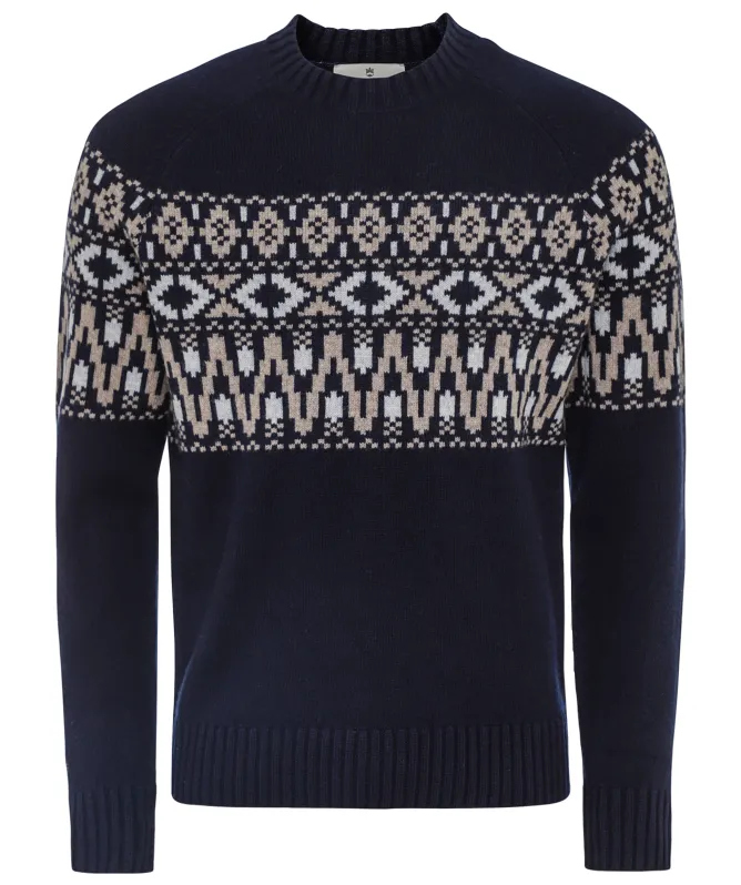 Thomas Maine Fair Isle Crew Neck Sweater