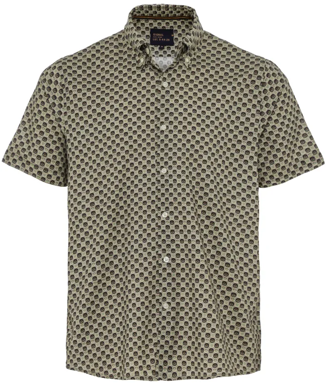 Signal Geometric Short-Sleeve Shirt