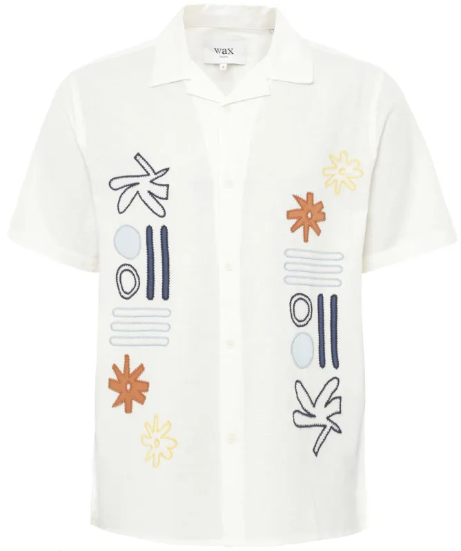 Wax London Abstract Applique Didcot Shirt