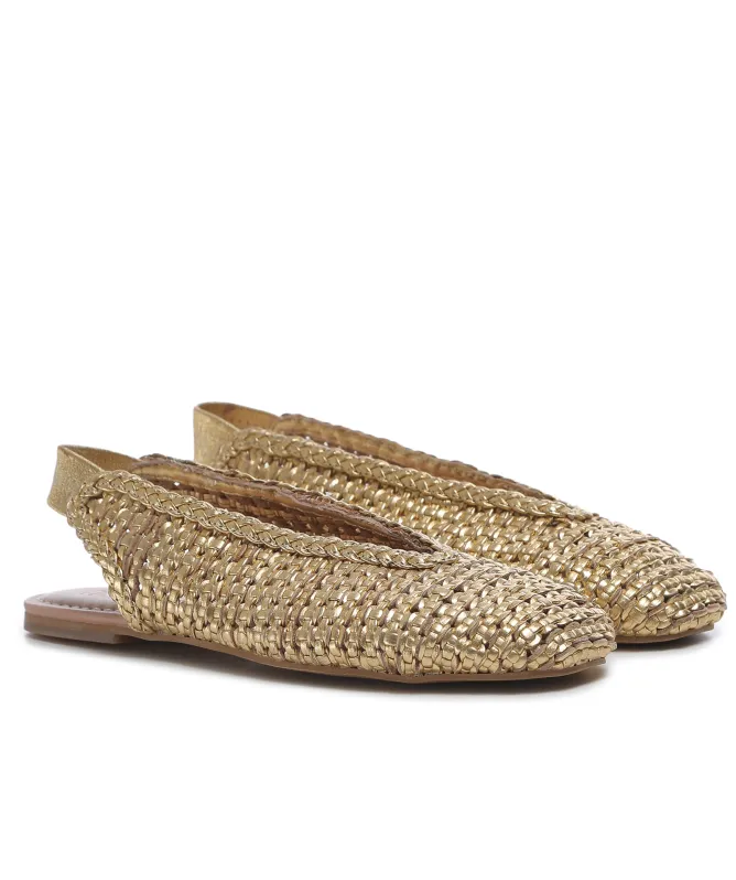 INUOVO Woven Slingback Flats