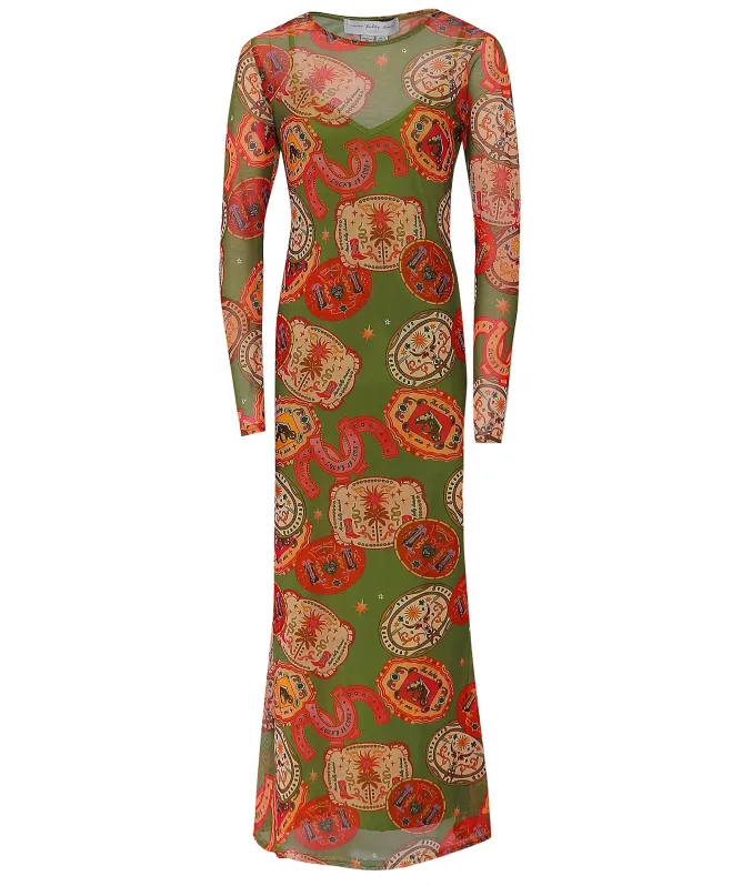 Never Fully Dressed Buckles Mesh Dress