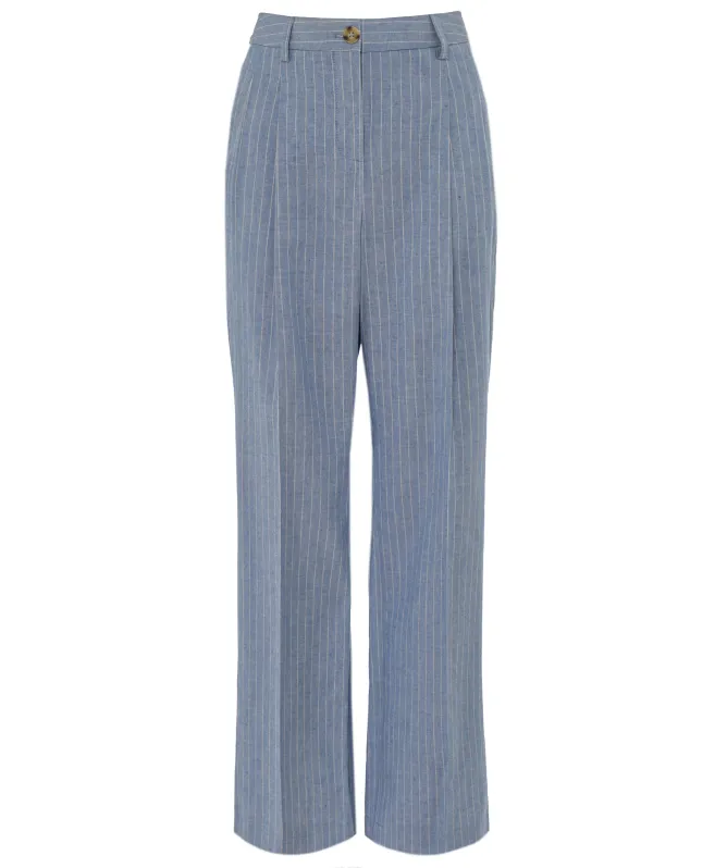 Paul Smith Pinstripe Pleat Pants