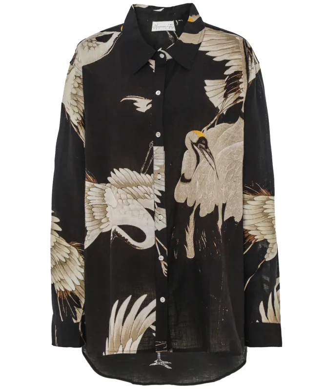 One Hundred Stars Stork Oversized Shirt