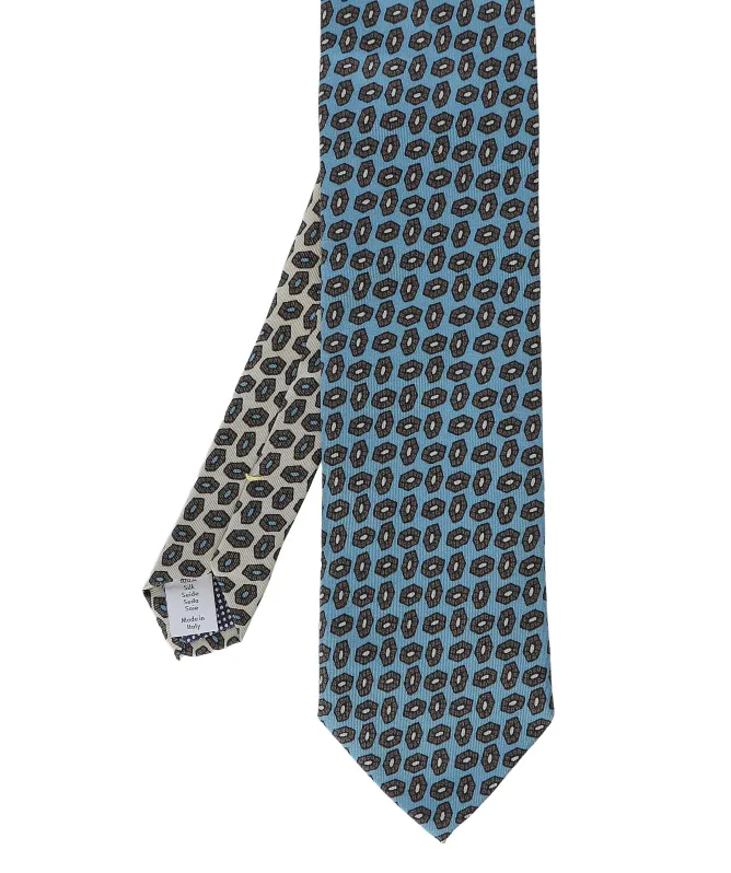 Eton Geometric Silk Tie
