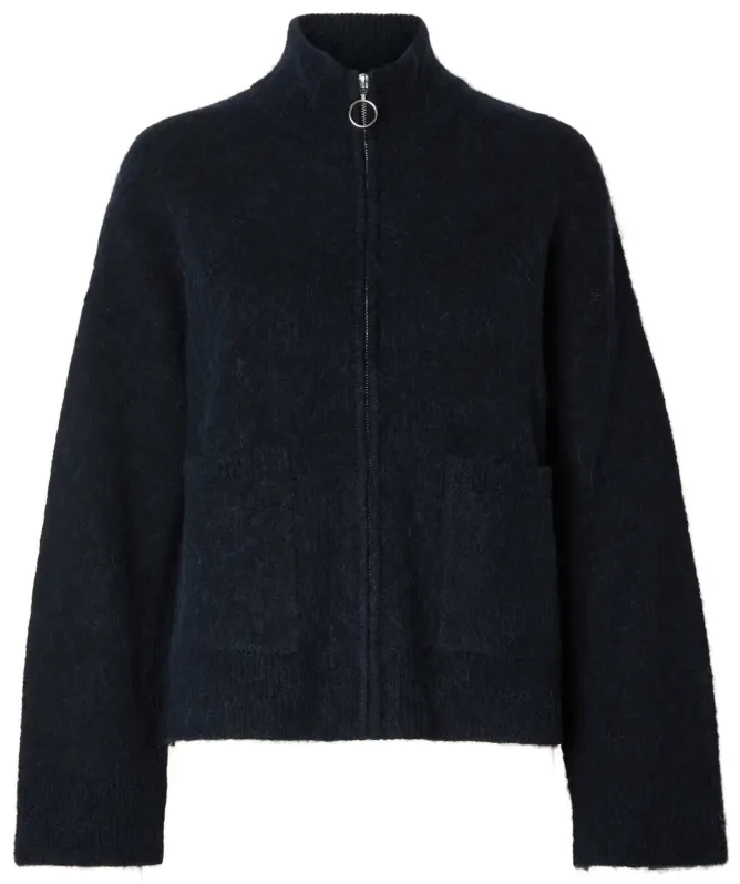 Selected Sia Ring Zip Cardigan