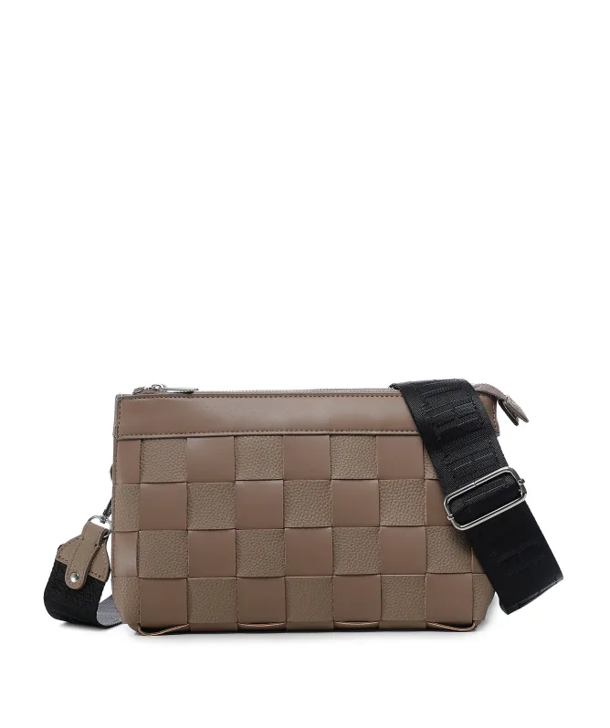 Ilse Jacobsen Square Braided Crossbody Bag