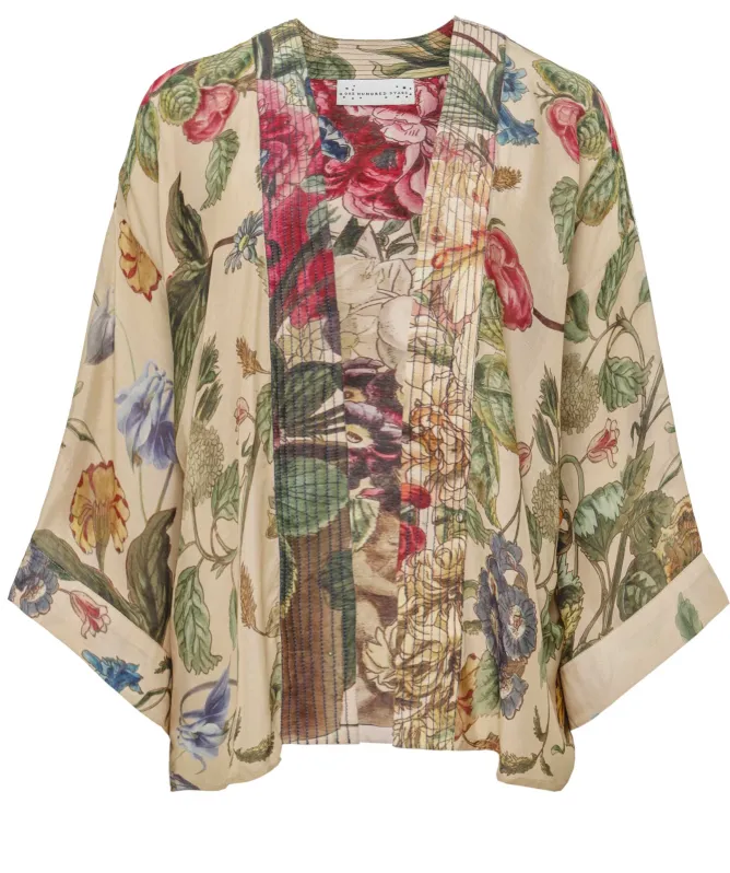 One Hundred Stars Primula Stone Kimono