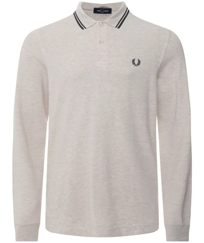 Fred Perry Long Sleeve Twin Tipped Polo Shirt