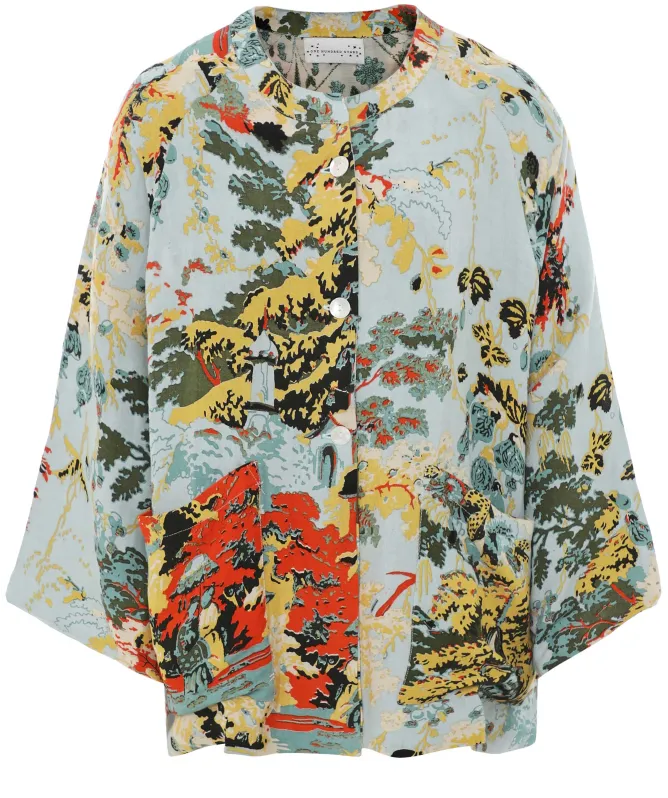 One Hundred Stars China Tree Aqua Summer Jacket