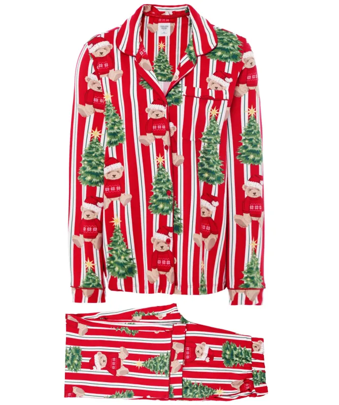 Chelsea Peers Christmas Teddy Bear Long Pyjamas