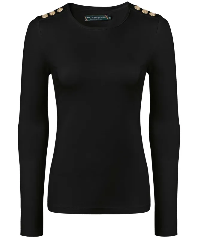 Holland Cooper Long Sleeve Crew Neck Top