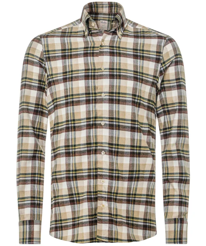 Stenstroms Slimline Flannel Check Shirt