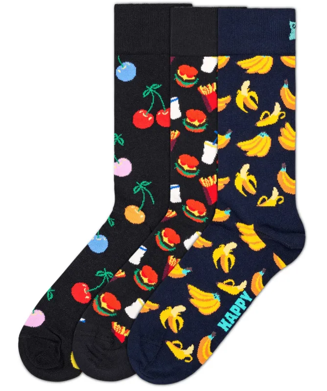 Happy Socks Classic Food Socks 3 Pack
