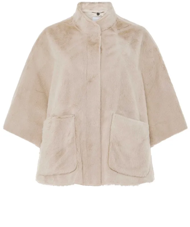 Rino and Pelle Dewi Faux Fur Cape