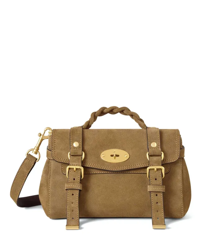 Mulberry Mini Alexa Suede Satchel Bag