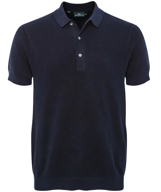 Rodd and Gunn Knitted Masons Flat Polo Shirt
