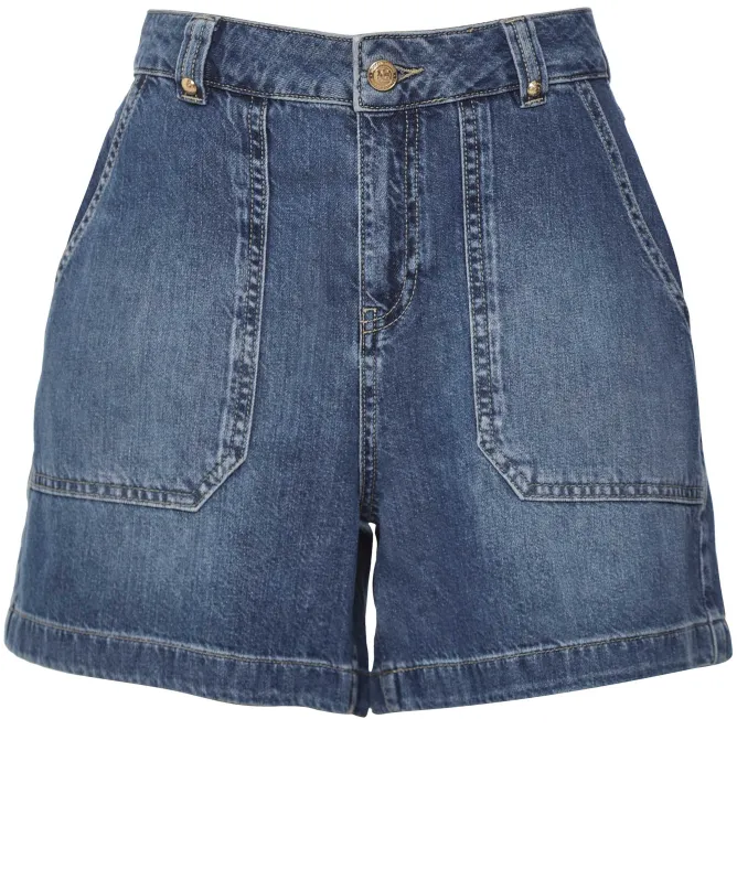 Holland Cooper Utility Denim Shorts