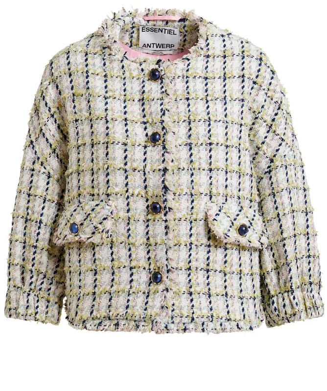 Essentiel Antwerp Jayden Oversized Bouclé Jacket