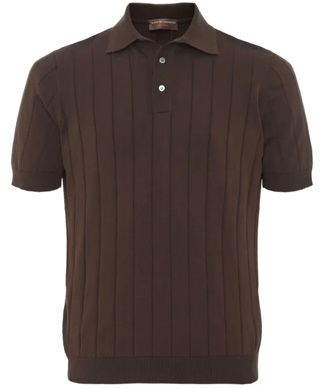 Filippo De Laurentiis Ribbed Knitted Polo