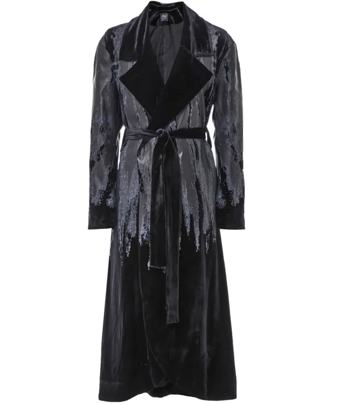 NU London Long Belted Coat