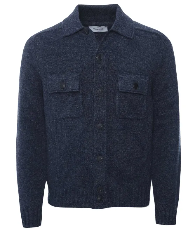 Gran Sasso Wool Pocket Cardigan
