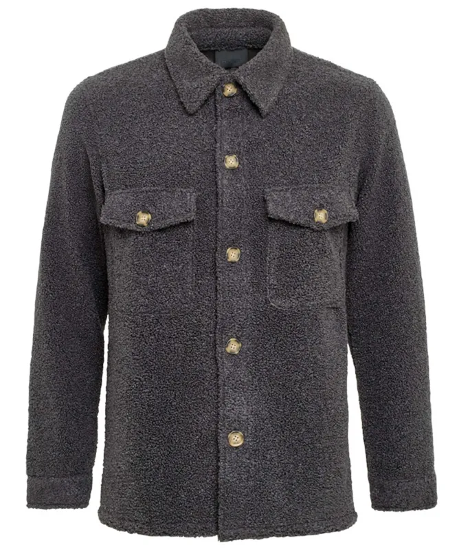 Sand Anders F Shearling Overshirt