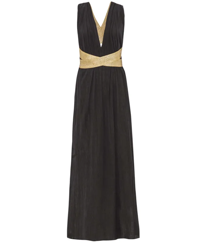 Kallisto’s Nymphs Grecian Crossover Belt Dress