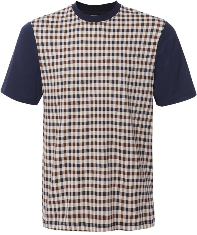 Aquascutum Side Club Check T-Shirt