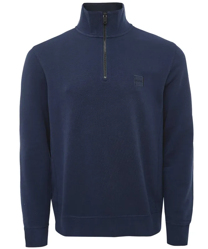 BOSS Cotton Half-Zipper Zetrust Sweatshirt