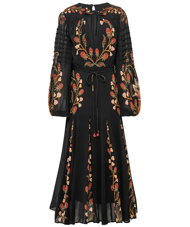 FARM Rio Garden Pleat Maxi Dress