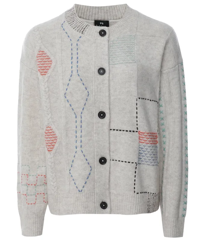 Paul Smith Wool-Blend Patchwork Cardigan