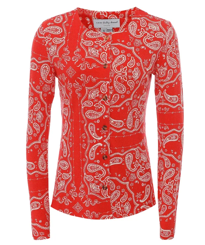 Never Fully Dressed Bandana Alexa Cardigan