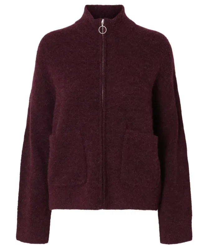 Selected Sia Ring Zip Cardigan